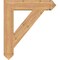 Ekena Millwork Traditional Arts & Crafts Smooth Bracket, Western Red Cedar, 5 1/2"W x 30"D x 34"H BKT06X30X34TRA03SWR - alternate 3